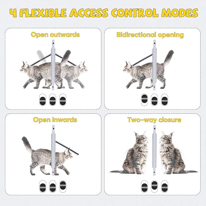 【Solid Wood】 Cat Door for Window, Fit Width 31"-38" Window, 3-Min Install - Image 6