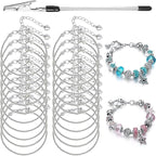 ZYEHXED 20PCS Snake Chain Charm Bracelet by BRACELETMAKINGKIT