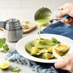 Spring Chef Magnetic Measuring Cups & Spoons Set of 15, Aqua Sky | Stackable - Image 9