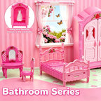 Dollhouse Furniture Set-38 Pcs, Miniature Doll House Accessories - Image 4