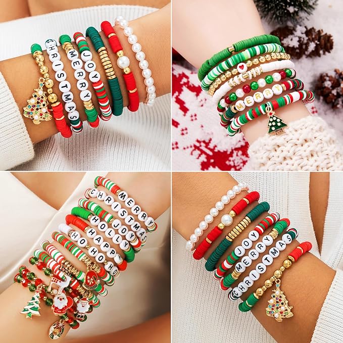 BBita 3680pcs Christmas Polymer Clay Beads Charms - Image 5
