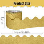 70Ft Shine Bulletin Board Borders，Scalloped Poster Boards Decorations Trim - Image 2