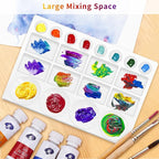 20 Well Watercolor Paint Tray Palette Pallet Acrylic Painting Mixing Plastic - Image 3