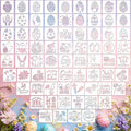 Marspark 72 Pcs Small Stencils for Crafts Reusable 3 Inch Stencils for Painting by Marspark