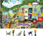 MINIWAN Puzzles for Adults 500 Pieces, Lakeside Camping Jigsaw Puzzle | - Image 4