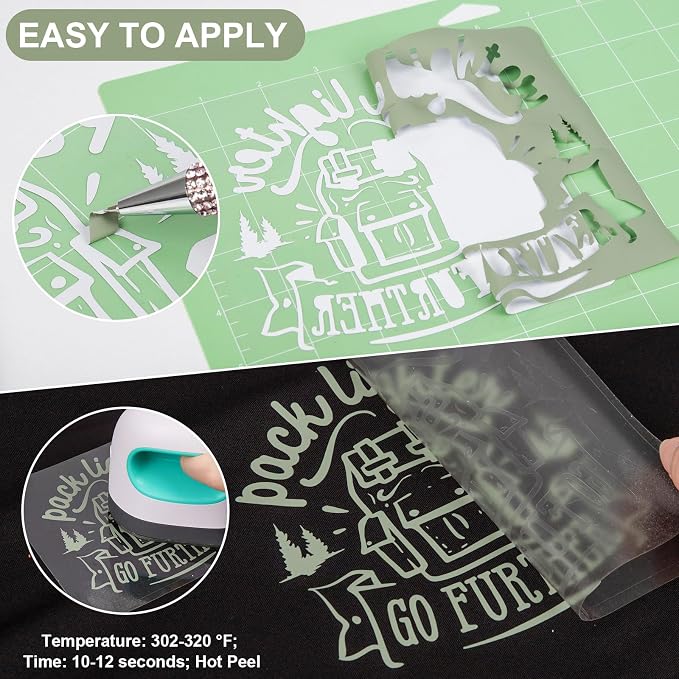 VINYL FROG Sage Green Heat Transfer Vinyl Roll 12" x12ft Matte HTV Vinyl | - Image 3