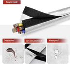 Wire Heat Shield Wrap for Car Hose Lines, 1-1/2" I.D.x 10FT, - Image 5