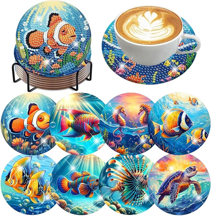 Axquilon Diamond Art Coasters Kit by Axquilon