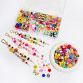 304PCS Beads Keychain Making Kit, Acrylic Colorful Letter Star Smile Bow by MINIMISSMIANYC