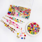 304PCS Beads Keychain Making Kit, Acrylic Colorful Letter Star Smile Bow by MINIMISSMIANYC