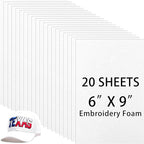 Innconee 20 Pcs 3mm Embroidery Foam EVA Foam Sheets by Innconee