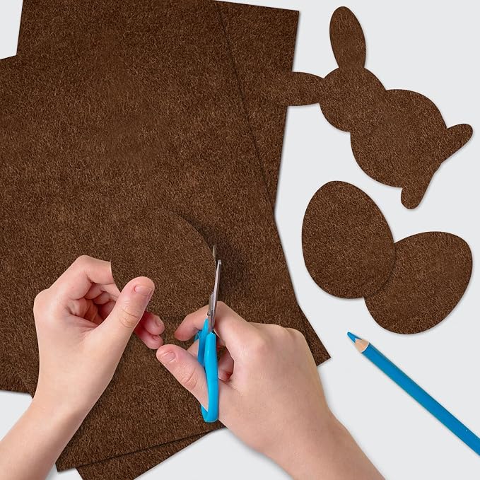 20 Pcs Brown Felt Fabric Sheet 8" x 12" Assorted Color Felt Fabric Sheets - Image 5
