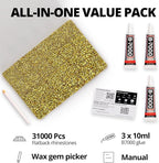 31000Pcs Metallic Gold Rhinestones - Image 2