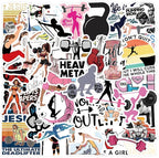 55 pcs Fitness Gym Workout Stickers, Motivational Weightlifting Yoga Exercise by Unknown