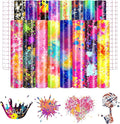 Paint Splatter Patterned Permanent Adhesive Vinyl 16pcs 12'' x 10'' | Paint by CraftingEveryday