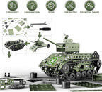 Lucky Doug STEM Building Projects Model Army Tank Set - Image 7