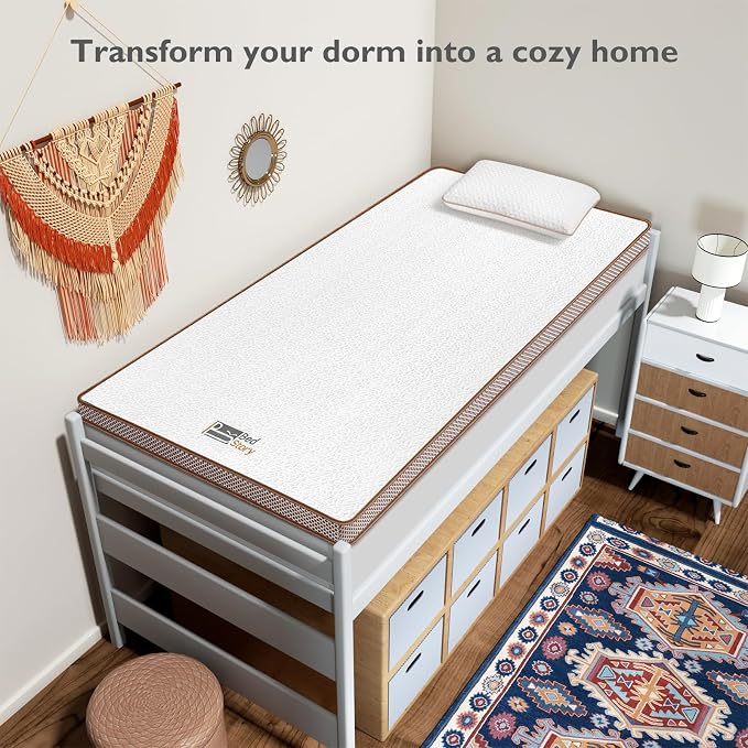 BedStory 4 Inch Memory Foam Mattress Topper Twin Size - Image 7