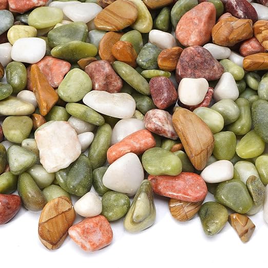 2.2 lb Pebbles for Indoor Plants, 1/2 Inch Decorative Rocks for Potted Plants - Image 3
