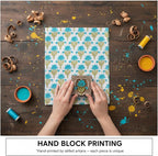 E-Tailor® Hand-Block Printed Pre-Cut Cotton Fabric Ideal - Image 5