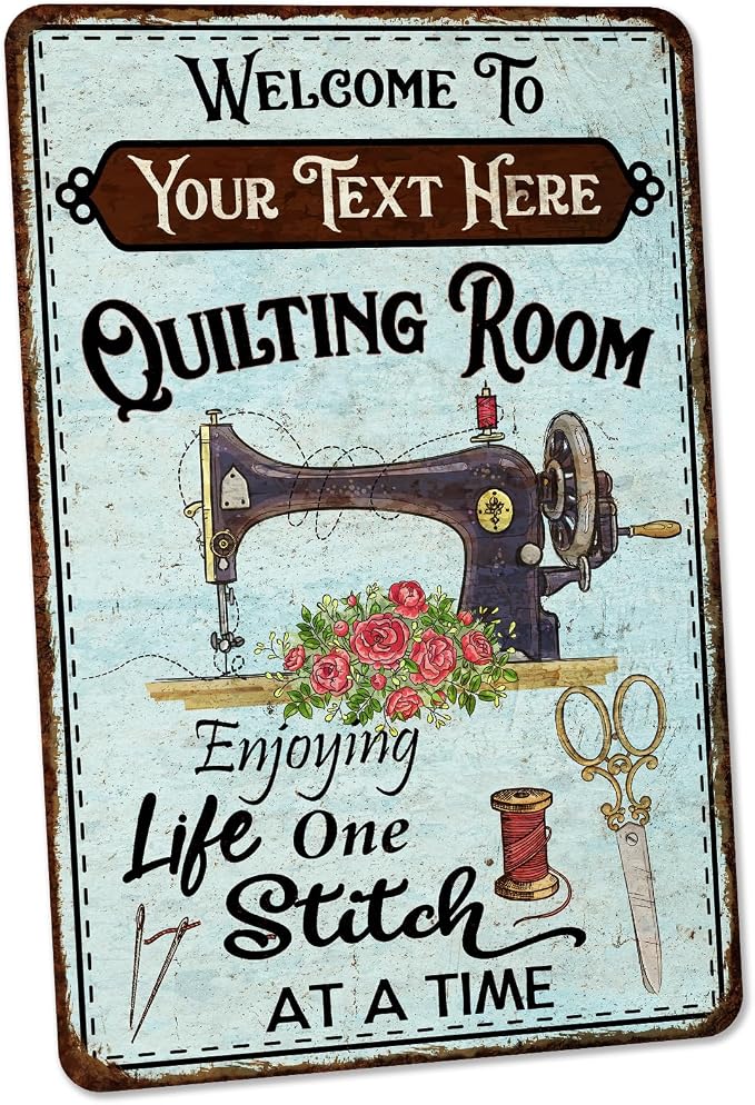 Personalized Quilting Room Sign Custom Sign Art Room Décor by ChicoCreekSigns