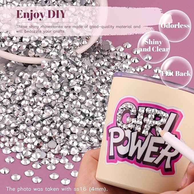 6000PCS 4mm Resin Rhinestones Bulk - Image 4