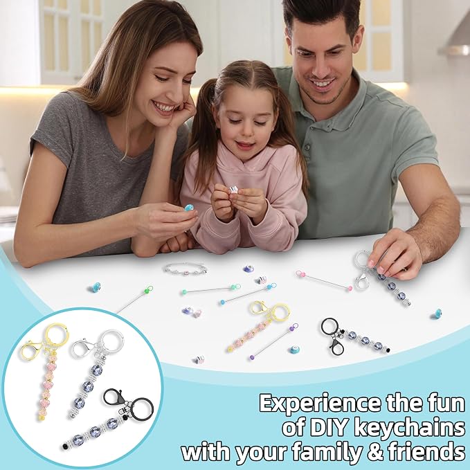 MLife 10 Pcs Beadable Keychain Bars & Blanks - Image 7