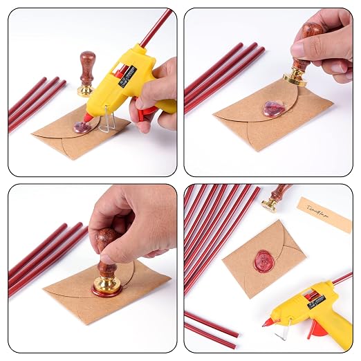 10 Pieces Sealing Wax Glue Sticks, 8 Inch Long Mini Hot Glue Gun Sticks - Image 3