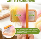 3 Pcs Wool Carders, Wood Hand Carding Brushes - Image 3