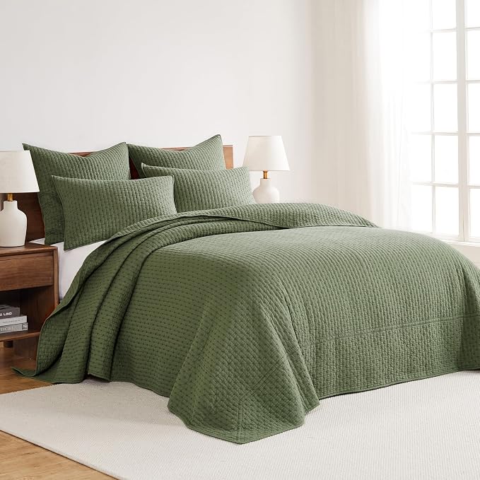 Levtex Home Cross Stitch Reversible Twin Bedspread Set - Image 2