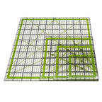Quilting Rulers, Sewing Ruler, 4 Piece Acrylic Square Quilting Templates - Image 4