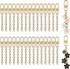 NCIWAN 30 PCS Keychain Making Kit Swivel Snap Hook Lobster Claw Clasps and by Unknown