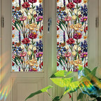 Floral Stained Glass Window Privacy Film, Retro Decorative Rainbow Window - Image 4