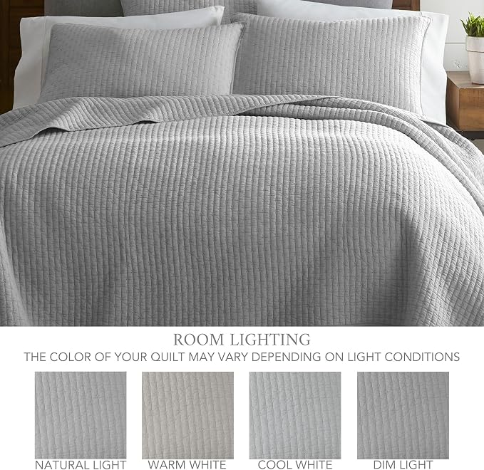 Levtex Home Cross Stitch Reversible King Bedspread Set - Image 4