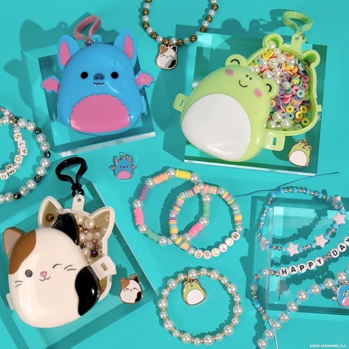 Original Squishmallows Boyle The Bat Bracelet Kit, Makes 3 Accessories - Image 6