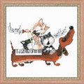 RIOLIS - Dachshund Blues 1495, Dogs Cross Stitch Kits 7, Counted Cross Stitch by RIOLIS