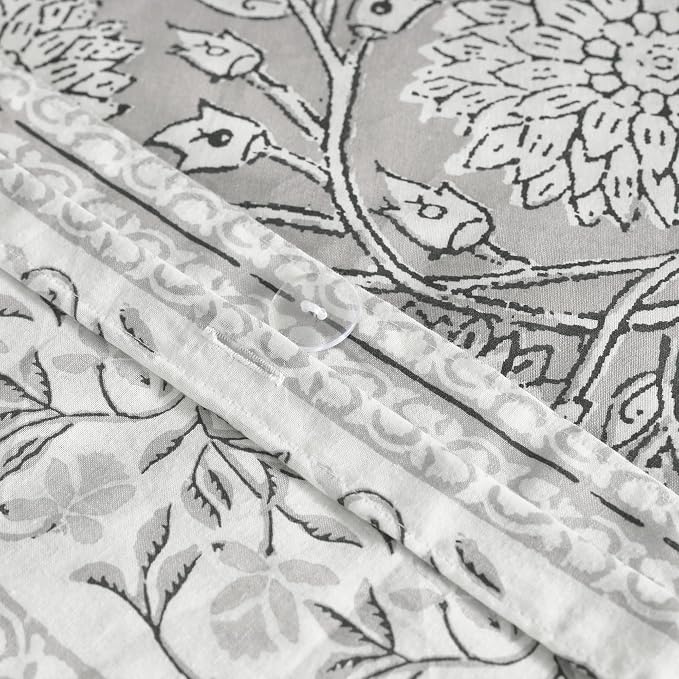 Levtex Home Adare Grey Reversible Queen Duvet Cover Set - Image 6