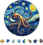 Ocean Night Octopus Puzzles Adults Gifts by Jollitot