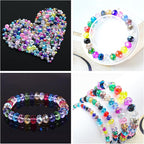 800Pcs Colors Random 4/6/8/10mm Crystal Glass Beads - Image 4