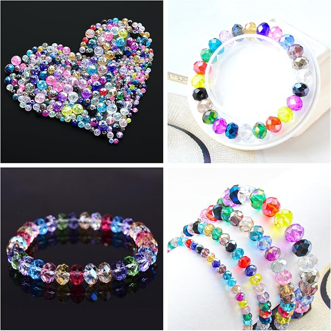 500Pcs 6mm Colors Random Crystal Glass Beads - Image 4