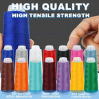 14 Pack Serger Thread Cones, 40S/2-1600 Yards Overlock Sewing Thread - Image 3
