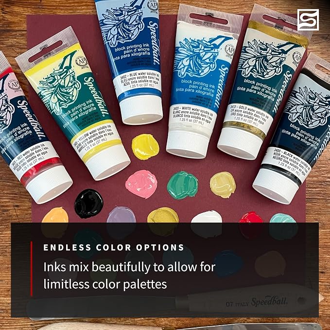 Speedball Art Products Company 003600 003600 150cc Water Soluble Block Ink Black - Image 5