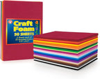Hygloss Colorful Craft Foam Sheets by HyglossProductsInc