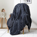 Wemore Fleece Weighted Blanket for Adults, Dual Sided Cozy Soft Sherpa Heavy by WemoreDirect