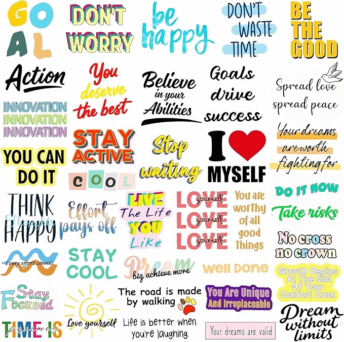 300PCS Cute Inspirational Stickers - Image 3