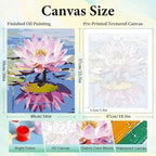 Paint by Numbers Kit for Adults, Lotus DIY Acrylic Painting Kit, 16x20 Inch | - Image 3
