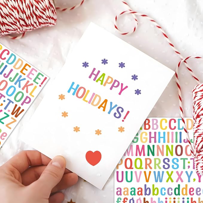Letter Stickers 0.5 inch, Self-Adhesive Vinyl Waterproof ABC Letter Stickers - Image 5