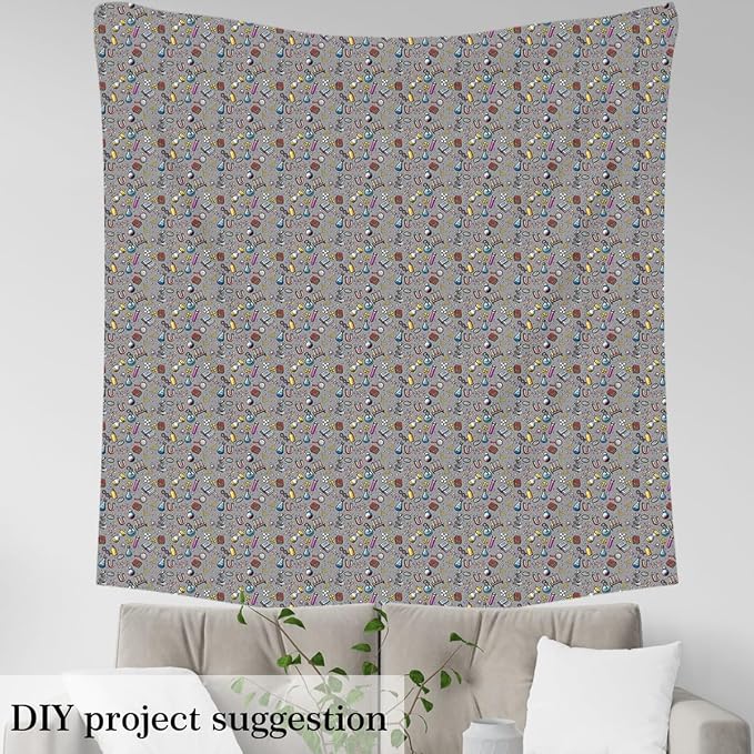 Erosebridal Science Flannel Fabric by The Yard Chemical Hourglass Soft Not - Image 3