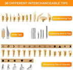 Premium Wood Burning Kit 43PCS, Dual Power Mode Wood Burner Pen Tool - Image 5