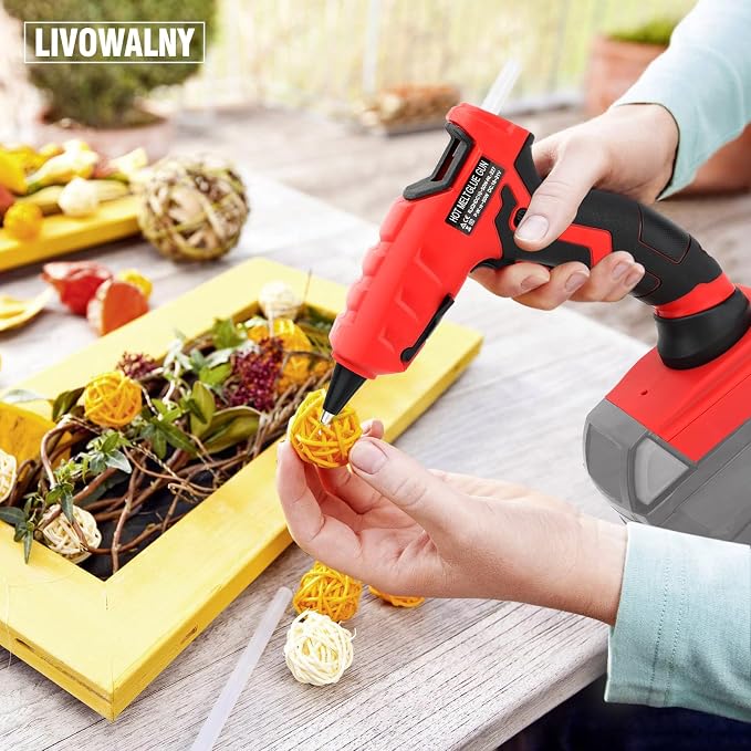 LIVOWALNY Cordless Hot Glue Gun Compatible - Image 5