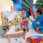 Artkey Canvas Panels 24-Pack 5x7, 8x10 Inch, 10 oz Primed 100% Cotton Paint - Image 5